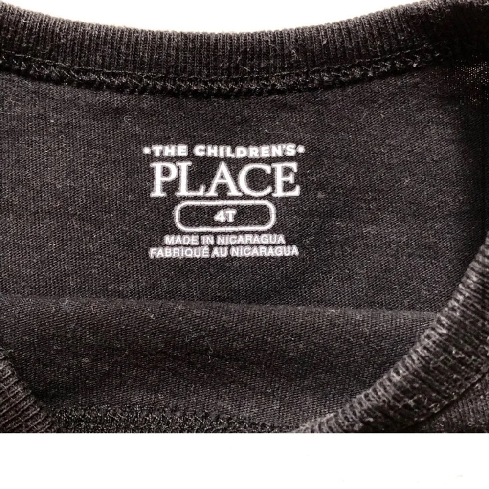 ⭐️ 5 for $25 The Children’s Place Black Top & Grey Pants Set Kids Outfit